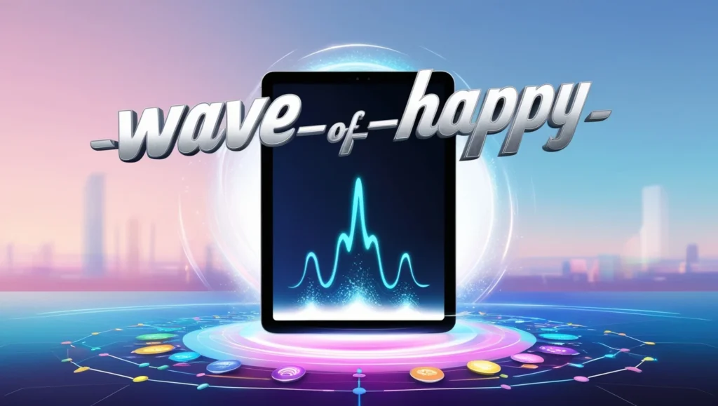 Wave of happy future technological innovations