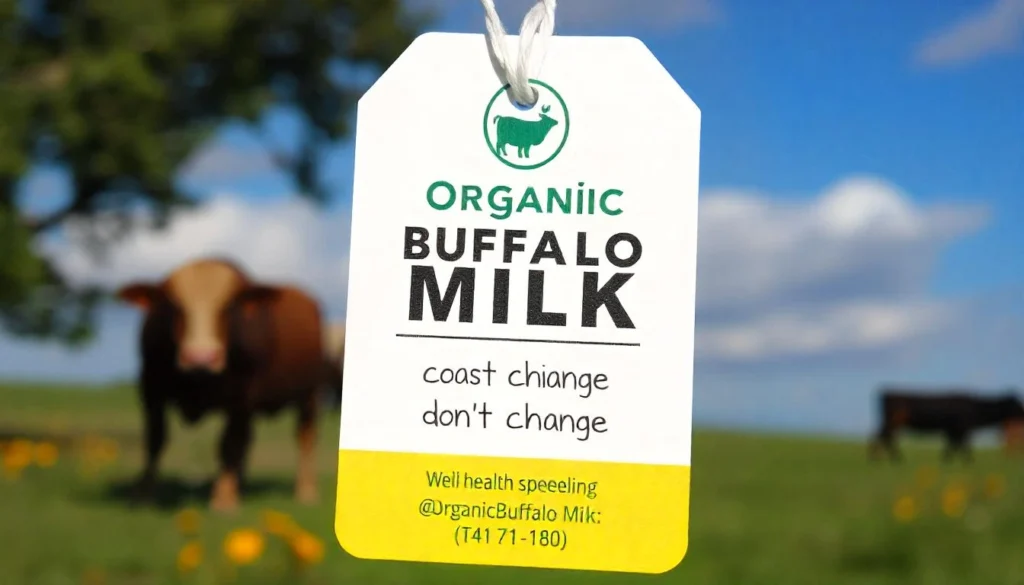 WellHealthOrganic Buffalo Milk Tag